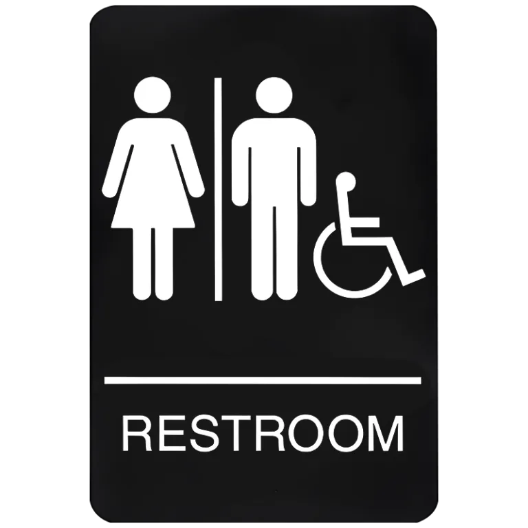 Accessible Restroom Sign - Universal