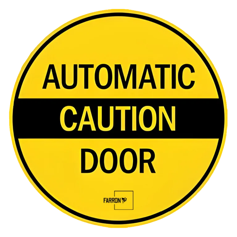 Automatic Door Two-Sided Glass Door Sign