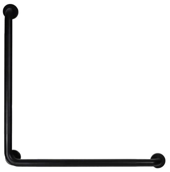 L Shaped Grab Bar Black