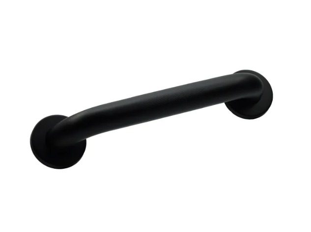 Straight Grab Bar 24 Black